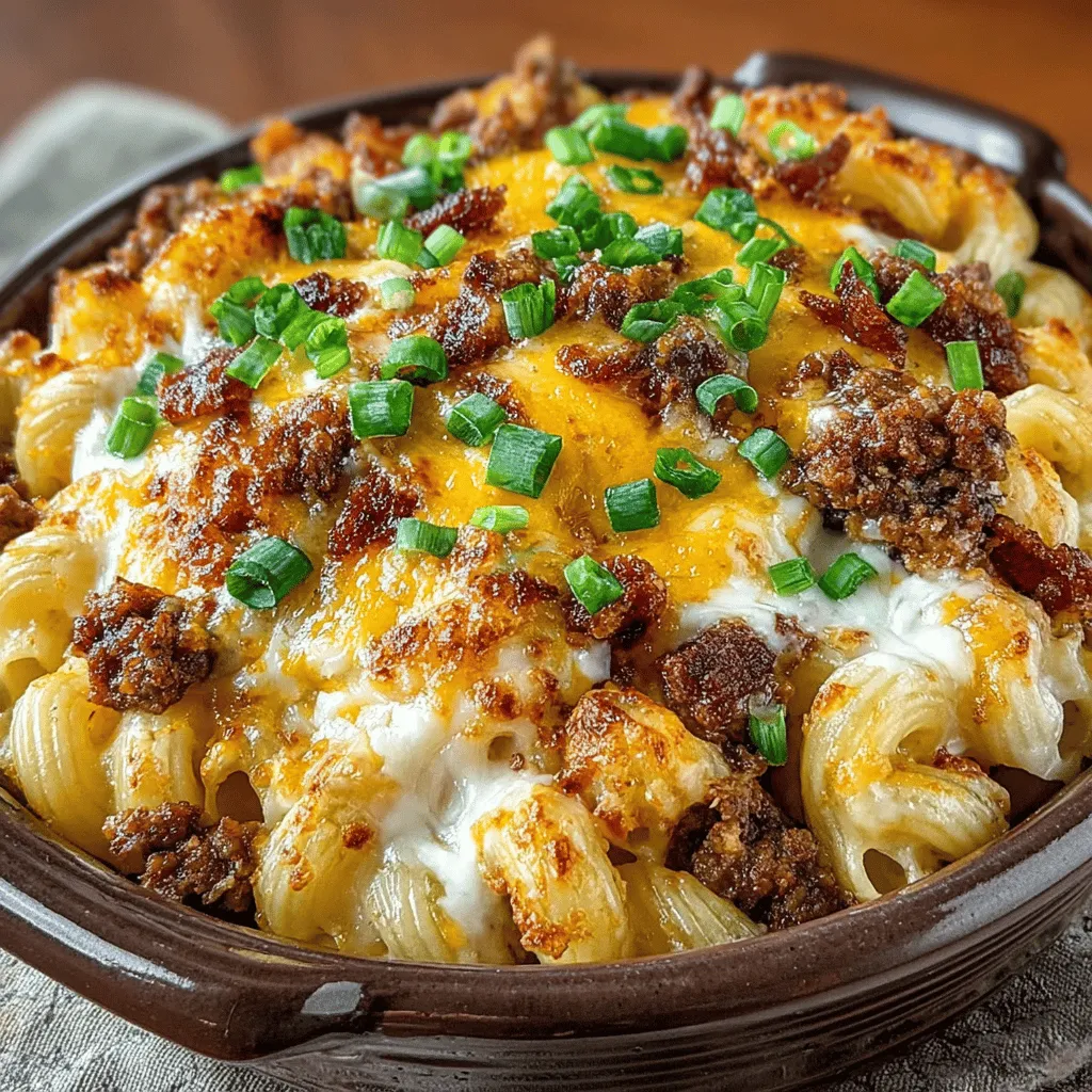 There’s something undeniably magical about the aroma of a bubbling casserole wafting through the house. It’s the kind of smell that instantly transports you back to childhood, where dinner was a family affair and comfort food was the highlight of the day. This Cheesy Bacon Bliss Pasta Bake is inspired by those nostalgic evenings when the kitchen filled with laughter and the table overflowed with hearty dishes. Whether it’s a busy weeknight or a cozy weekend gathering, this pasta bake is more than just a meal; it’s a warm hug in a dish.
