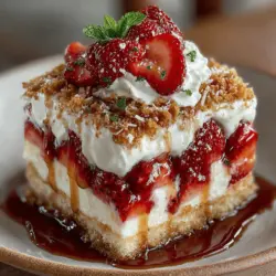 The Strawberry Dream Crunch Cake is a delightful dessert that captures the essence of summer with its vibrant flavors and inviting textures. This no-bake cake combines the sweetness of fresh strawberries with a crunchy topping and creamy layers, making it an irresistible treat for any occasion. Whether you're hosting a gathering, planning a picnic, or simply craving something sweet, this recipe is designed to impress without the fuss of traditional baking. In this article, we will explore not only how to prepare this show-stopping dessert but also the compelling reasons to add it to your repertoire of go-to recipes.