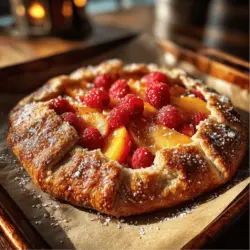 The Peach Raspberry Summer Galette is a delightful celebration of summertime flavors, showcasing the sweet juiciness of ripe peaches paired with the refreshing tartness of fresh raspberries. This rustic dessert provides a beautiful presentation while being remarkably easy to make, making it an ideal choice for everything from backyard gatherings to casual family dinners or even just a cozy evening at home. In this article, we’ll dive into the ingredients, the step-by-step preparation, and the irresistible allure of baking a galette. With the right guidance, you'll be able to recreate this seasonal treat with ease and confidence.
