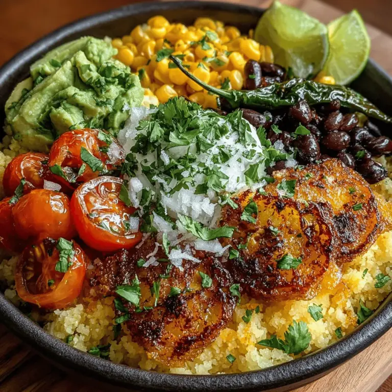 In recent years, cauliflower rice has surged in popularity as a delicious and nutritious alternative to traditional grains. With its low carbohydrate content and impressive versatility, it has become a favorite for health-conscious eaters and those following low-carb diets. By transforming this humble vegetable into a rice substitute, home cooks can create satisfying meals that are both filling and packed with nutrients. The Spicy Hatch Chili Cauliflower Rice Bowl takes this concept to the next level, infusing the dish with heat and flavor thanks to the distinctive Hatch green chilies.