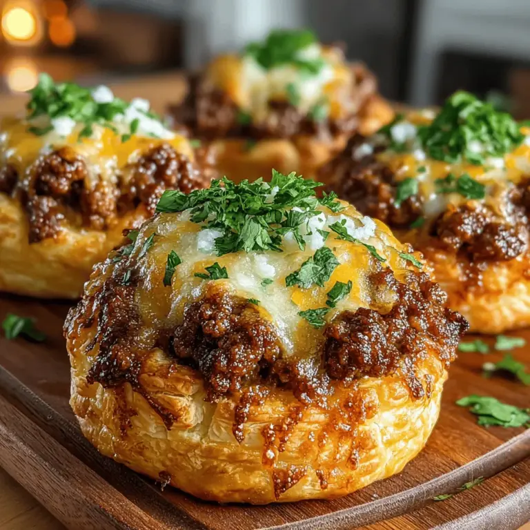 Chili Cheddar Puff Pastry Bites are the perfect fusion of flavor and convenience, making them an irresistible appetizer or snack for any occasion. Whether you're hosting a casual gathering, celebrating a birthday, or simply enjoying a cozy night in, these delightful bites are sure to impress your guests and satisfy your cravings. The combination of sharp cheddar cheese and spicy chili creates a mouthwatering experience that balances heat and comfort, appealing to both meat lovers and vegetarians alike.