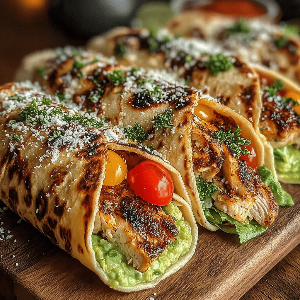 Creating the perfect Creamy Avocado Chicken Caesar Pita Wrap is an art that involves carefully layering ingredients to ensure optimal taste and texture. Follow these steps to assemble your wraps like a pro: