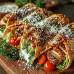 Creating the perfect Creamy Avocado Chicken Caesar Pita Wrap is an art that involves carefully layering ingredients to ensure optimal taste and texture. Follow these steps to assemble your wraps like a pro:
