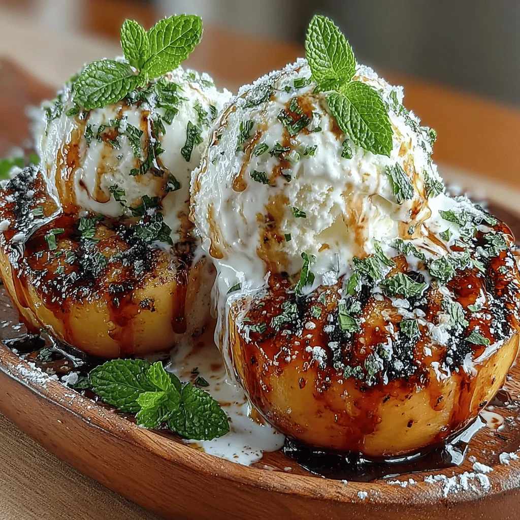 As summer approaches, the aroma of outdoor cooking fills the air, and one of the most delightful ways to take advantage of the season's bounty is through the art of grilling. Among the myriad of options available, grilled peaches stand out as a summer dessert that perfectly encapsulates the essence of the season. The natural sweetness of ripe peaches, caramelized to perfection over an open flame, is a treat that can elevate any gathering. Paired with a rich, tangy honey-balsamic drizzle, this dish is not only a feast for the palate but also a visual delight.