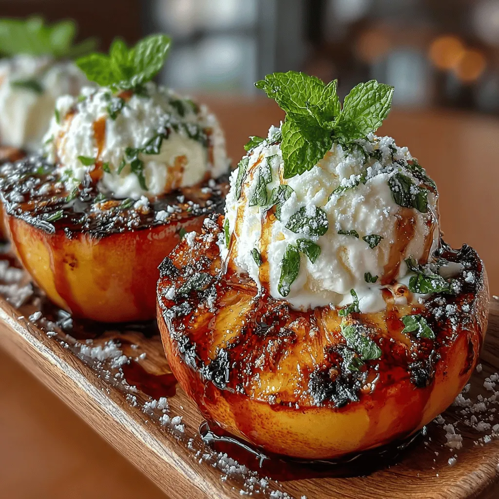 As summer approaches, the aroma of outdoor cooking fills the air, and one of the most delightful ways to take advantage of the season's bounty is through the art of grilling. Among the myriad of options available, grilled peaches stand out as a summer dessert that perfectly encapsulates the essence of the season. The natural sweetness of ripe peaches, caramelized to perfection over an open flame, is a treat that can elevate any gathering. Paired with a rich, tangy honey-balsamic drizzle, this dish is not only a feast for the palate but also a visual delight.