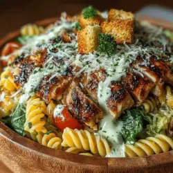 To create a truly memorable Grilled Chicken Caesar Pasta Salad, it's crucial to understand the role of each ingredient. Freshness and quality are paramount, as they directly influence the dish's overall taste and appeal.