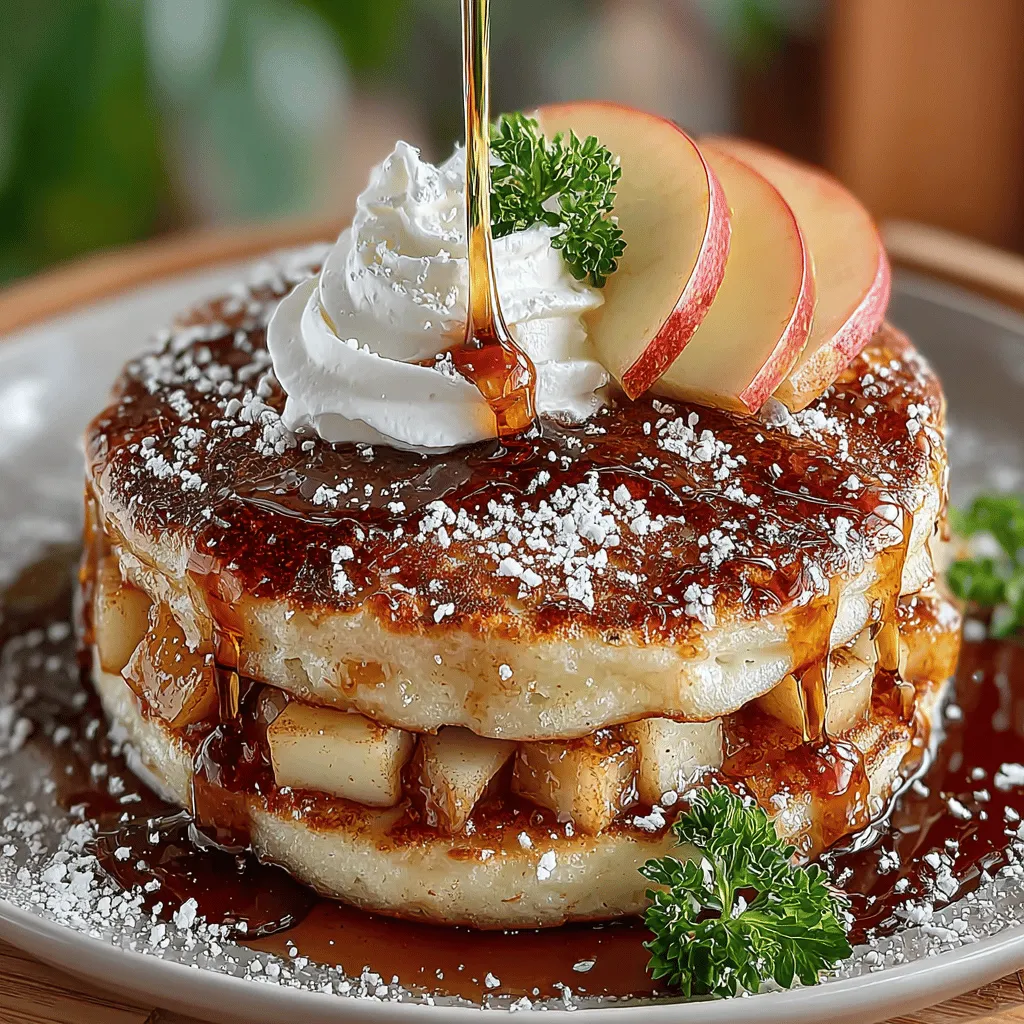 Incorporating seasonal ingredients into breakfast dishes not only enhances the flavor but also adds a layer of excitement to the morning routine. Apple Cinnamon Mini Pancake Stacks are a perfect example of this principle in action. The combination of sweet apples with aromatic cinnamon creates a flavor profile that is both familiar and comforting, making it an ideal choice for family breakfasts or weekend brunches. The use of fresh, seasonal apples not only elevates the taste but also ensures that the dish is brimming with nutrients, appealing to health-conscious eaters.