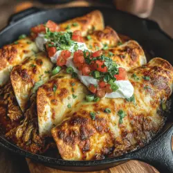 Cheesy Chicken & Spinach Enchiladas