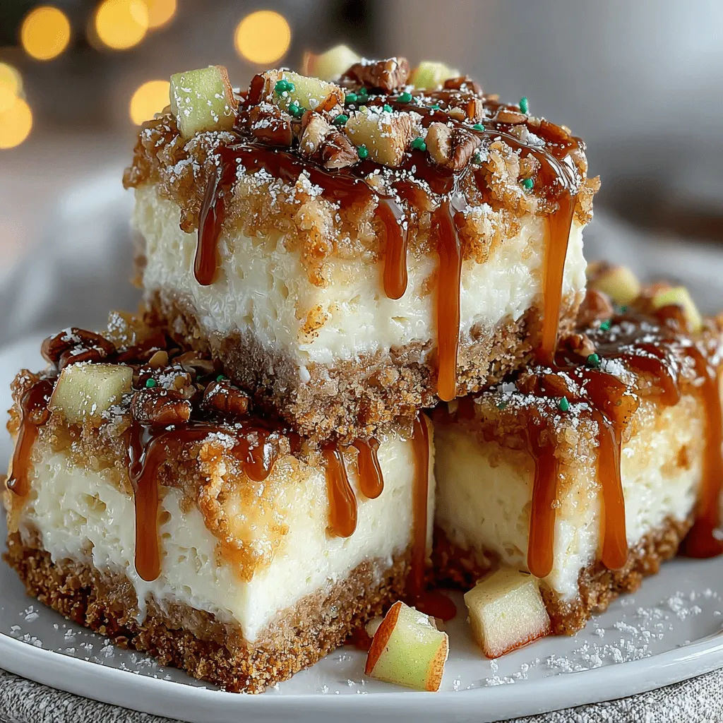 Cheesecake is a beloved dessert that has taken many forms over the years, from the classic New York style to fruit-topped varieties, and even no-bake versions. Among these, cheesecake bars have gained immense popularity for their versatility and ease of preparation. Caramel Apple Cheesecake Bars are a delightful twist on the traditional cheesecake, combining the creamy richness of cheesecake with the seasonal flavors of caramel and apples. This recipe not only satisfies your sweet tooth but also evokes the cozy feelings of fall, making it a perfect addition to any gathering or holiday celebration.