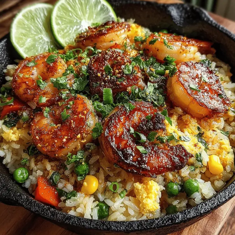 Fried rice is a culinary staple that transcends borders, showcasing its versatility in a multitude of cultures. Whether it’s the beloved Yangzhou fried rice from China, the spicy Nasi Goreng from Indonesia, or the comforting Kimchi Bokkeumbap from Korea, fried rice has earned its place as a favorite across the globe. Today, we are diving into a particular variation that has captured the hearts (and appetites) of seafood lovers: Savory Garlic Shrimp Fried Rice.