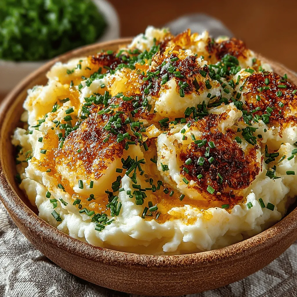 Indulging in a plate of creamy garlic butter mashed potatoes can elevate any meal, transforming a simple side dish into a culinary delight. This recipe for Heavenly Creamy Garlic Butter Mashed Potatoes is not just about nourishment; it's an experience that tantalizes the taste buds and warms the soul. The combination of rich Yukon Gold potatoes, aromatic garlic, and velvety dairy creates a dish that is both comforting and indulgent. Whether you are setting the table for a cozy family dinner or preparing for a festive gathering, this recipe is designed to impress everyone at the table.