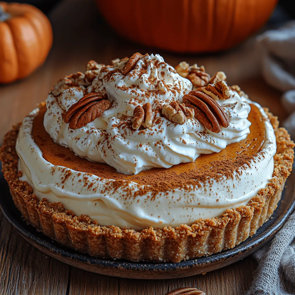 As the days grow shorter and the vibrant colors of autumn foliage begin to adorn our landscapes, the season invites us to indulge in its comforting flavors. One of the quintessential desserts that perfectly embodies the spirit of fall is the Pumpkin Spice Cream Pie. This delightful recipe seamlessly combines the rich, warm notes of pumpkin spice with a creamy filling that is both luscious and satisfying, all enveloped in a buttery graham cracker crust. Whether you’re planning a festive holiday gathering, a cozy family dinner, or simply looking to celebrate the season with a sweet treat, this pie is poised to become a beloved addition to your autumn repertoire.