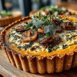 Pumpkin Sage & Mushroom Tart: A Culinary Delight