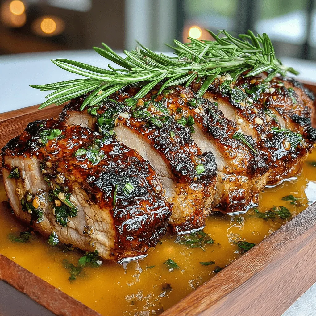 When it comes to creating a memorable meal that balances flavor, tenderness, and ease of preparation, Garlic Herb Roasted Pork Tenderloin stands out as a quintessential choice for home cooks. This dish is not only a crowd-pleaser but also a versatile option that can elevate any dining experience, whether it's a casual weeknight dinner or a special gathering with friends and family. The pork tenderloin, renowned for its juicy texture and mild flavor, becomes a canvas for the rich infusion of garlic and fresh herbs, resulting in a dish that is both satisfying and impressive.