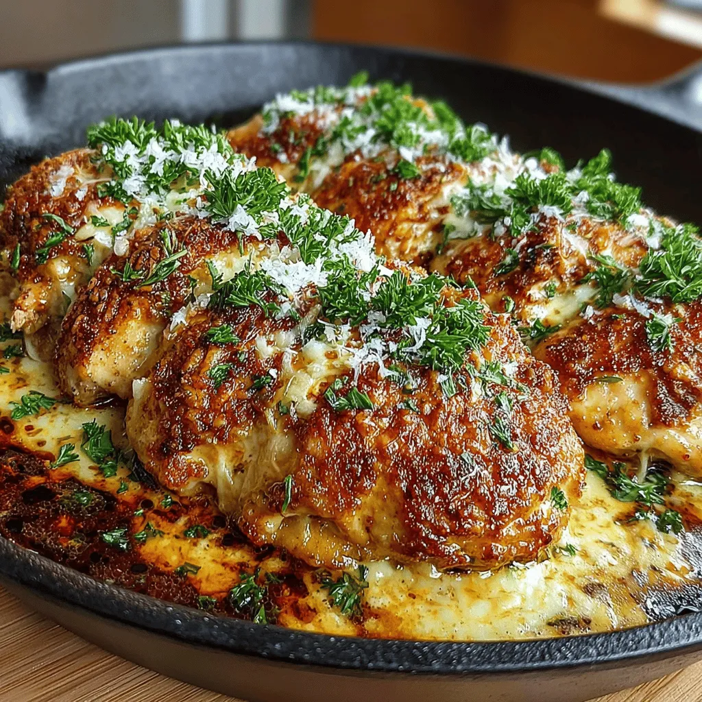 Creamy Garlic Parmesan Chicken Skillet is a dish that embodies comfort and culinary elegance, making it a welcome addition to any dinner table. This one-pan meal combines tender chicken, a luscious creamy sauce, and the robust flavors of garlic and Parmesan cheese. It’s not just a treat for the taste buds; it also caters to the needs of modern home cooks who seek quick, satisfying meals that don’t skimp on flavor.