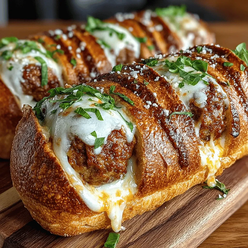 When it comes to comfort food, few dishes can rival the heartwarming appeal of Cheesy Stuffed Meatball Subs. This delectable recipe combines the savory goodness of meatballs with the irresistible allure of gooey cheese, making it an ideal choice for family gatherings, casual dinners, or game day feasts. The beauty of these subs lies in their straightforward preparation and the satisfaction that comes from crafting a homemade meal that's both delicious and filling. Imagine sinking your teeth into a soft hoagie roll, bursting with flavorful meatballs and a cheesy surprise in every bite.