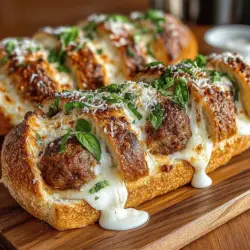 When it comes to comfort food, few dishes can rival the heartwarming appeal of Cheesy Stuffed Meatball Subs. This delectable recipe combines the savory goodness of meatballs with the irresistible allure of gooey cheese, making it an ideal choice for family gatherings, casual dinners, or game day feasts. The beauty of these subs lies in their straightforward preparation and the satisfaction that comes from crafting a homemade meal that's both delicious and filling. Imagine sinking your teeth into a soft hoagie roll, bursting with flavorful meatballs and a cheesy surprise in every bite.