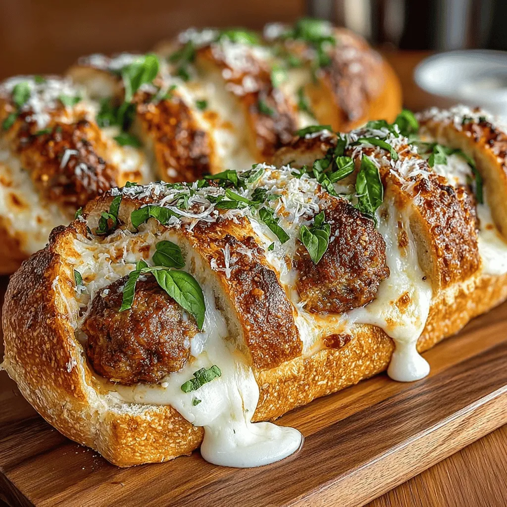 When it comes to comfort food, few dishes can rival the heartwarming appeal of Cheesy Stuffed Meatball Subs. This delectable recipe combines the savory goodness of meatballs with the irresistible allure of gooey cheese, making it an ideal choice for family gatherings, casual dinners, or game day feasts. The beauty of these subs lies in their straightforward preparation and the satisfaction that comes from crafting a homemade meal that's both delicious and filling. Imagine sinking your teeth into a soft hoagie roll, bursting with flavorful meatballs and a cheesy surprise in every bite.