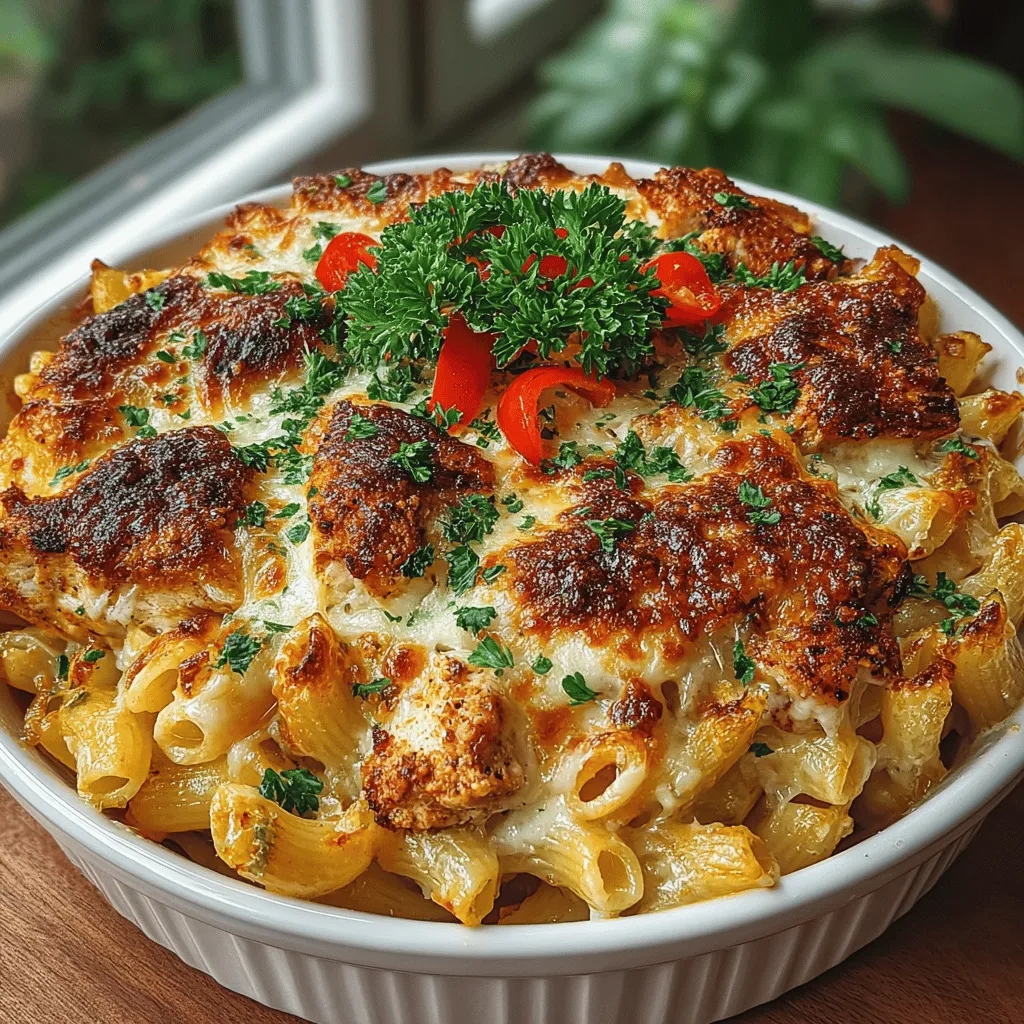 Creamy Cajun Chicken Pasta Bake is a delightful dish that marries the bold flavors of Cajun cuisine with the comforting qualities of a pasta bake. This meal is not only hearty and satisfying but also incredibly rich in flavor, making it a perfect choice for family dinners or gatherings. Cajun cuisine, originating from Louisiana, is known for its vibrant spices, fresh ingredients, and rustic cooking methods. The essence of Cajun cooking shines through in this recipe, where the creamy sauce, aromatic spices, and cheesy goodness come together to create a dish that is sure to please.