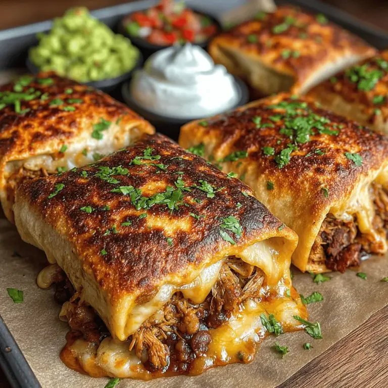 When it comes to serving your crispy baked chicken chimichangas, the right toppings can elevate the dish and provide a burst of flavor. Here are some delicious options to consider: