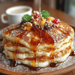 The first step in making Fluffy Maple Cinnamon Pancakes is to gather and mix your dry ingredients. This is crucial for ensuring even distribution of the baking powder and cinnamon, which are essential for the flavor and texture of your pancakes.