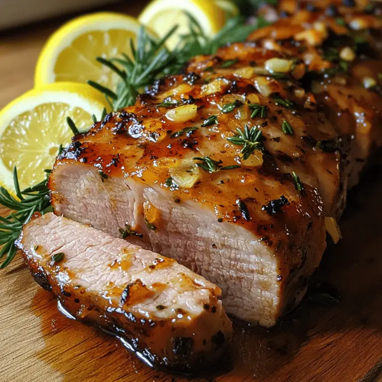 When it comes to preparing a meal that is both impressive and simple, few dishes can rival the allure of Savory Garlic Herb Roasted Pork Tenderloin. This dish beautifully marries the robust flavors of fresh garlic with the aromatic notes of herbs, creating a culinary experience that delights the senses. Whether you're hosting a family dinner or celebrating a special occasion, this pork tenderloin recipe is a surefire way to impress your guests and satisfy even the most discerning palates.