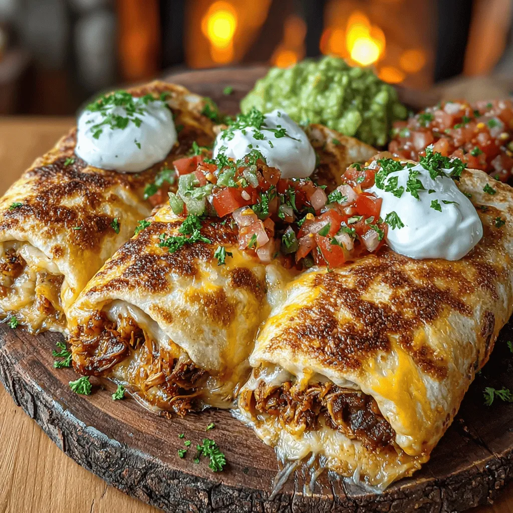Crispy Baked Chicken Chimichangas are a delightful variation of a beloved Mexican classic that perfectly marries convenience and flavor. These savory bundles are filled with tender shredded chicken, creamy refried beans, and a medley of spices, all enveloped in a crispy tortilla that delivers a satisfying crunch. As we delve into this recipe, we will explore the essential steps to create these delicious chimichangas, as well as insights into their rich history, unique flavor profiles, and serving suggestions. Whether you’re in search of a quick weeknight dinner or a dish to impress guests at your next gathering, this recipe promises to satisfy your cravings for something hearty and delicious.