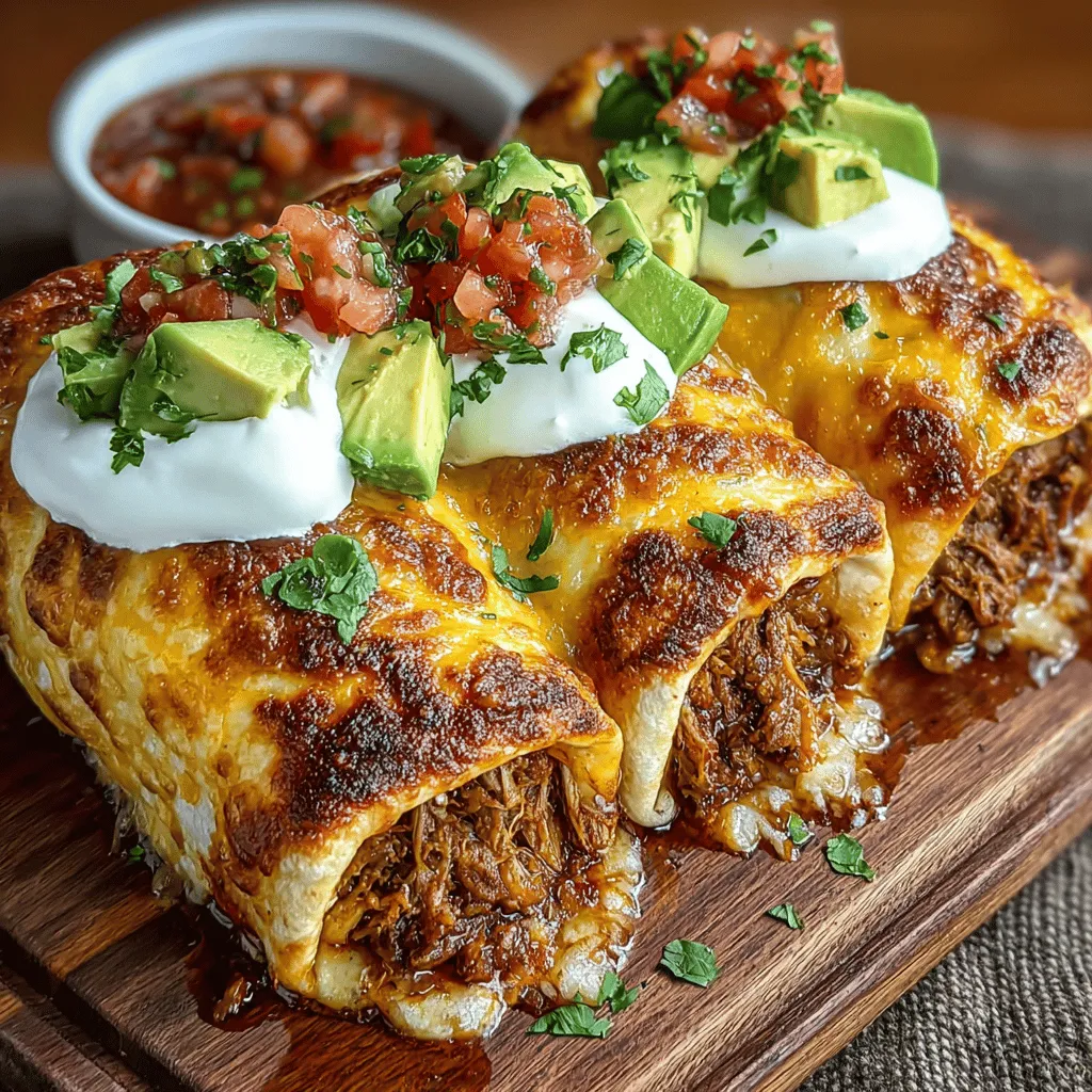 If you're looking to indulge in a dish that perfectly marries convenience and rich, vibrant flavors, then Crispy Baked Chicken Chimichangas are sure to satisfy your cravings. This mouthwatering treat brings together the essence of traditional Mexican cuisine with the ease of a baked cooking method, making it ideal for both busy weeknights and festive gatherings. Imagine biting into a crispy wrapper that encases tender, shredded chicken, creamy refried beans, and a melty blend of cheeses, all seasoned to perfection. It's a culinary experience that promises delight in every bite.