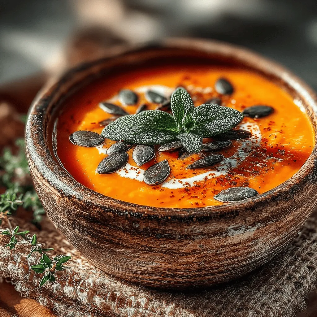 - 1 medium butternut squash (about 2 to 3 pounds) - 1 medium onion, chopped - 2 cloves garlic, minced - 2 tablespoons olive oil - 4 cups vegetable broth (or chicken broth) - 1 teaspoon dried thyme - 1 teaspoon ground cumin - 1/4 teaspoon ground nutmeg - 1 cup coconut milk (or heavy cream for a richer taste) - Salt and pepper to taste - Fresh herbs (such as parsley or cilantro) for garnish (optional)