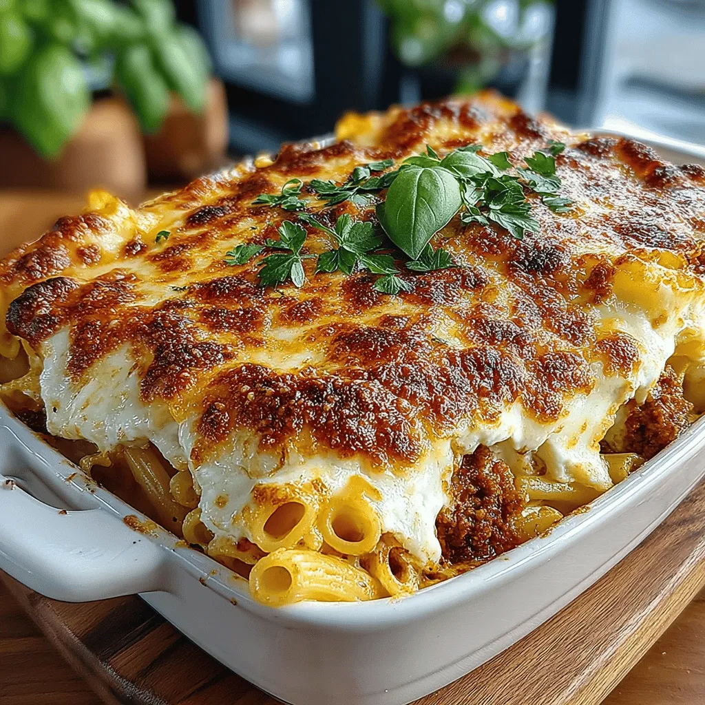 If you're searching for a dish that embodies comfort and satisfaction, look no further than Cheesy Baked Ziti Delight. This classic baked pasta dish features tender ziti noodles enveloped in a rich marinara sauce, combined with a medley of cheeses that melt beautifully to create a sumptuous, gooey topping. Whether served at a family gathering, a festive celebration, or simply as a weeknight dinner, Cheesy Baked Ziti Delight is sure to please palates of all ages.