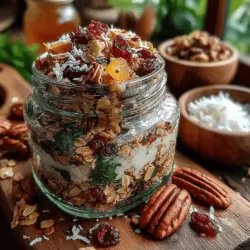 Granola has long been celebrated as a beloved breakfast staple and a convenient snack option. Its crunchy texture and wholesome ingredients make it a favorite among health-conscious individuals and busy families alike. Whether served in a bowl with milk, sprinkled on yogurt, or enjoyed straight from the jar, granola offers a satisfying blend of flavor and nutrition that can help kickstart your day. Among the myriad of granola recipes, the Golden Maple Pecan Granola stands out, combining the rich sweetness of maple syrup with the nutty goodness of pecans for an irresistible blend of taste and texture.