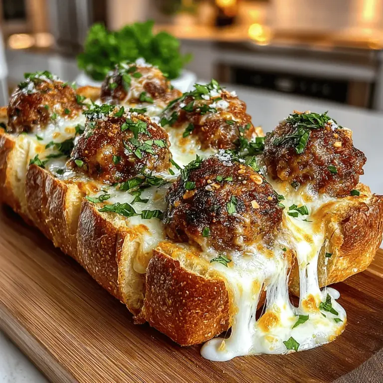 When it comes to comfort food, few dishes can compete with the allure of a hearty meatball sub. Now, imagine taking that classic dish and elevating it with the ooey-gooey goodness of melted cheese. Enter the Cheesy Stuffed Meatball Sub—a delightful fusion that combines the savory flavors of traditional meatballs with an indulgent cheese filling, all nestled in a warm, crusty roll. This recipe is perfect for casual family dinners, game day gatherings, or any occasion when you crave something truly satisfying.