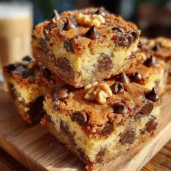 Blondies have carved out a special niche in the dessert world, beloved for their rich, buttery flavor and chewy texture. Often compared to their darker cousin, brownies, blondies offer a delightful twist by spotlighting the sweet, caramel notes of brown sugar. Among the various iterations of this classic treat, chocolate chip blondies stand out as a fan favorite, thanks to their irresistible combination of flavors. The appeal of chocolate chip blondies lies not only in their sweet, buttery richness but also in their versatility; they can be enjoyed as a simple snack, a decadent dessert, or even a special treat for gatherings.