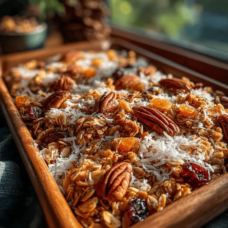 - 3 cups old-fashioned rolled oats - 1 cup pecan halves - 1 cup shredded coconut (unsweetened) - 1/2 cup sunflower seeds - 1/4 cup coconut oil (melted) - 1/2 cup pure maple syrup - 1/4 cup brown sugar - 1 teaspoon vanilla extract - 1 teaspoon ground cinnamon - 1/2 teaspoon salt