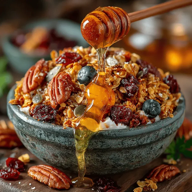 - 3 cups old-fashioned rolled oats - 1 cup pecans, roughly chopped - 1/2 cup pumpkin seeds - 1/2 cup sunflower seeds - 1 teaspoon ground cinnamon - 1/2 teaspoon salt - 1/2 cup maple syrup - 1/4 cup coconut oil, melted - 1 teaspoon vanilla extract - 1/2 cup dried cranberries or raisins (optional)